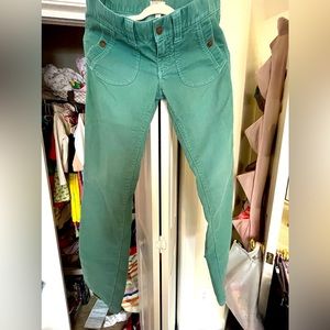 Abercrombie and Fitch vintage teal corduroys size 2
